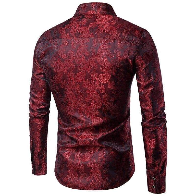 chemise homme satin steampunk store Gothic